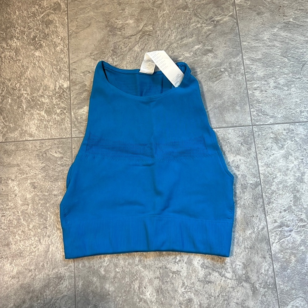 Teal sports bra